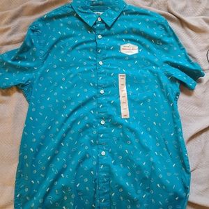 Urban button down causual t shirt